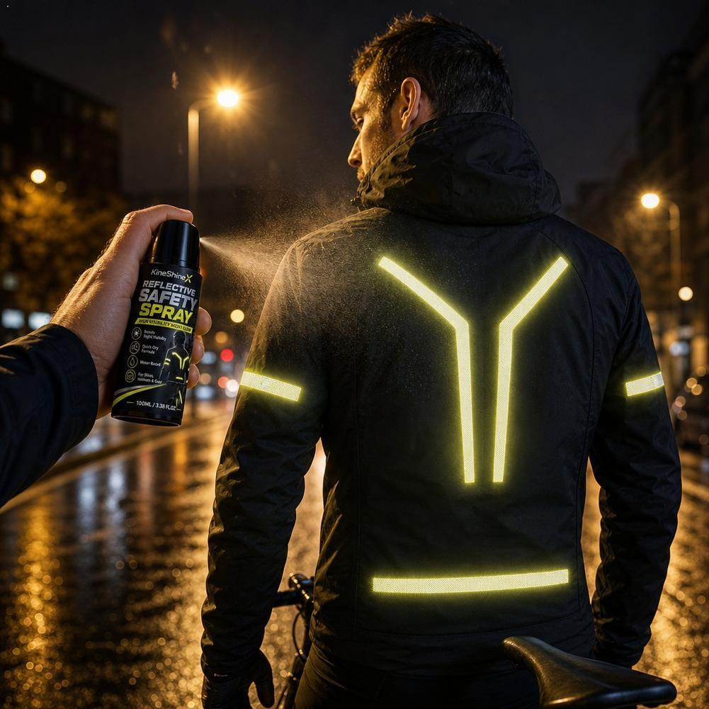 Cycling Gear Backpack - Night Reflective Safety Spray High Visibility