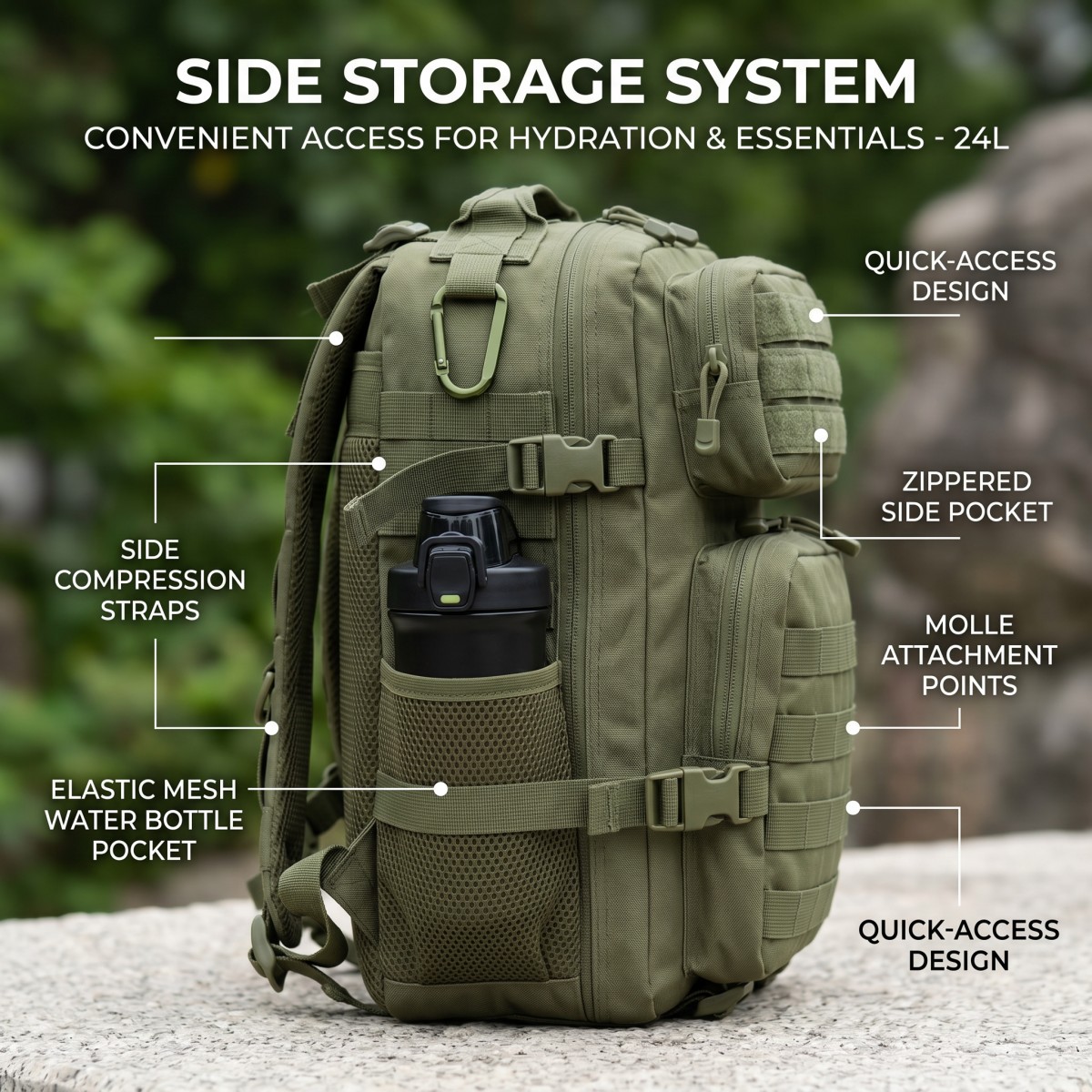 24L Molle Tactical Backpack fo - đánh giá và giá Cycling Gear Duffle