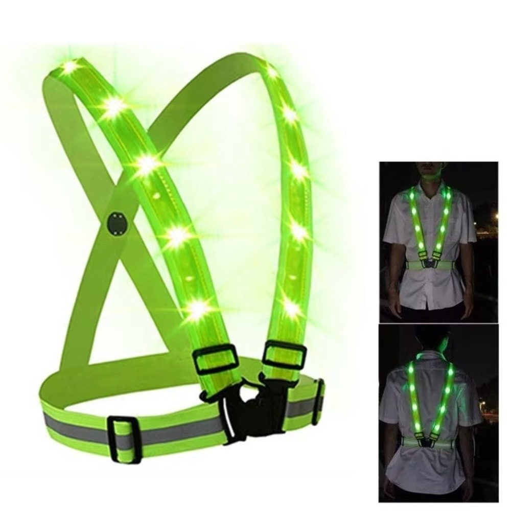New Polyester LED Safety Vest  - đánh giá và giá Cycling Gear Vest