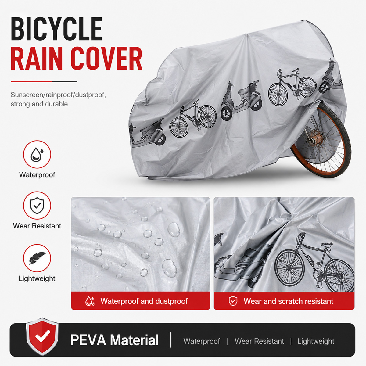 PINMOAP Universal Bicycle Rain - đánh giá và giá Cycling Gear Duffle