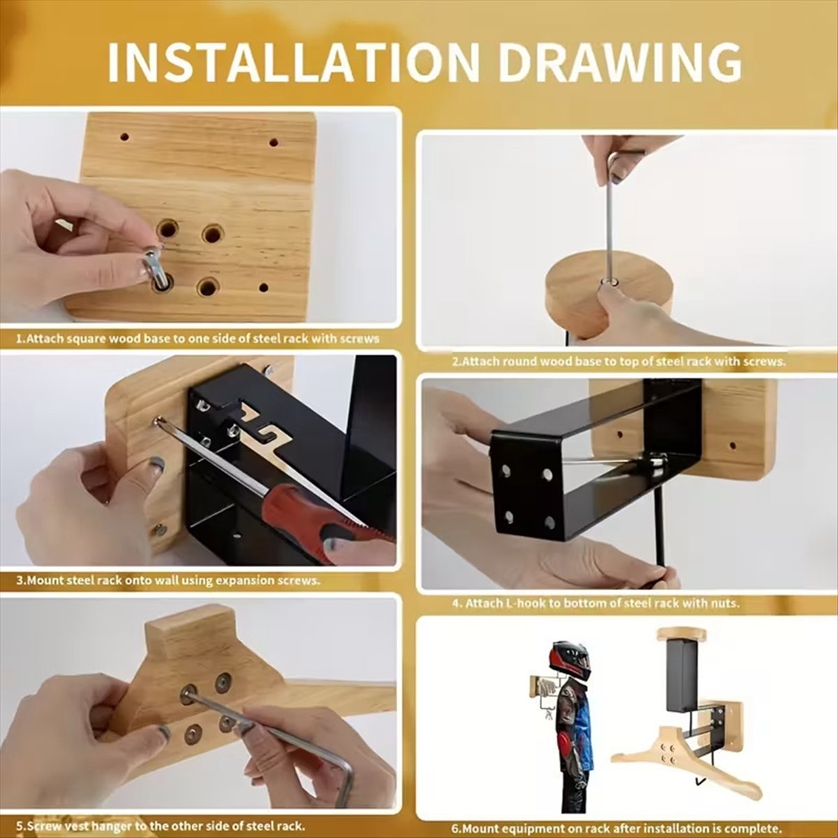 New arrival  Motorcycle Wooden - đánh giá và giá Cycling Gear Holder