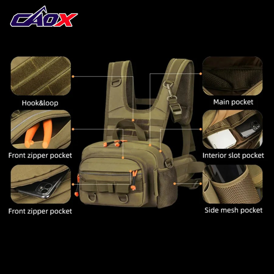 Fishing Lure Front Chest Vest  - đánh giá và giá Cycling Gear Duffle